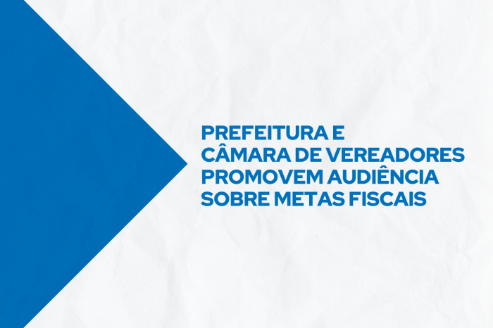 Município demonstrará o cumprimento das metas do terceiro quadrimestre de 2023, no encontro promovido em conjunto com a Câmara de Vereadores. População está convidada
