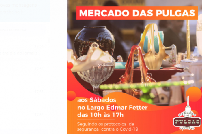 A feirinha de antiguidades estará sábado (9) no Largo do Mercado e, domingo (10), na Feira de Holos na Baronesa