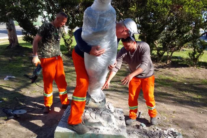 Trabalho integrado de secretarias municipais promoverá as melhorias necessárias no monumento instalado, até então, na avenida Bento Gonçalves