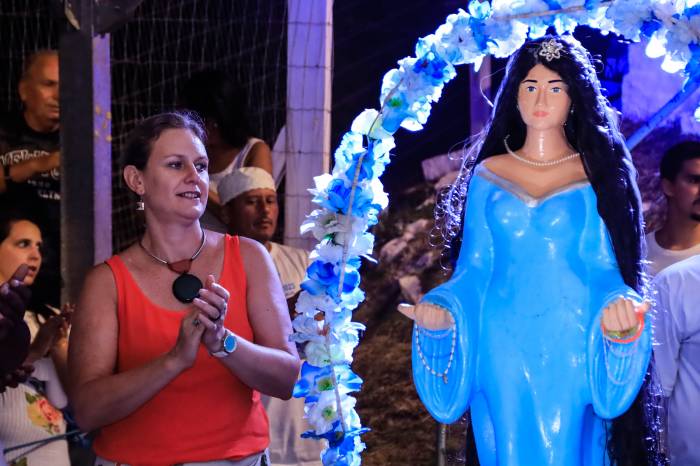 Comunidade umbandista voltou a se reunir após três anos no Balneário dos Prazeres para os festejos, considerados bem imaterial do Município
