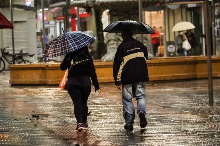 Mais de 130 milímetros de precipitação foram registrados desde segunda-feira em Pelotas, sendo 70 milímetros nas últimas 24 horas