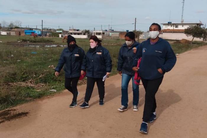 Em Pelotas, agentes de Saúde foram às ruas dos bairros para chamar usuários das UBSs a realizarem a imunização