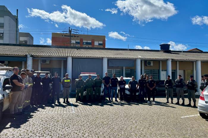 Ação comandada pela Brigada Militar também reuniu equipes da Patram, da Polícia Civil, do Corpo de Bombeiros e da CEEE Equatorial