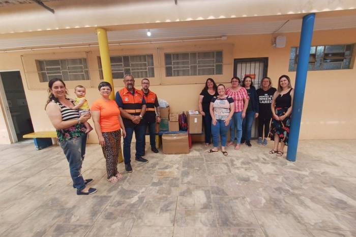 Iniciativa da Prefeitura estimulou o diálogo sobre as recentes mudanças climáticas no Rio Grande do Sul entre estudantes da rede municipal, além de incentivar doações