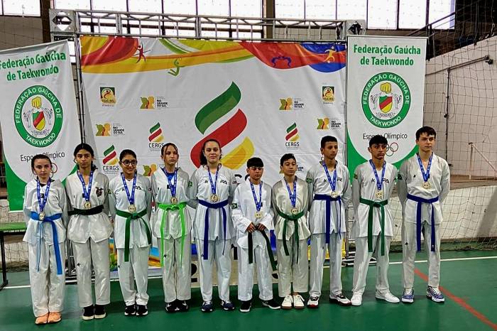 A participação dos estudantes ocorreu na categoria de taekwondo