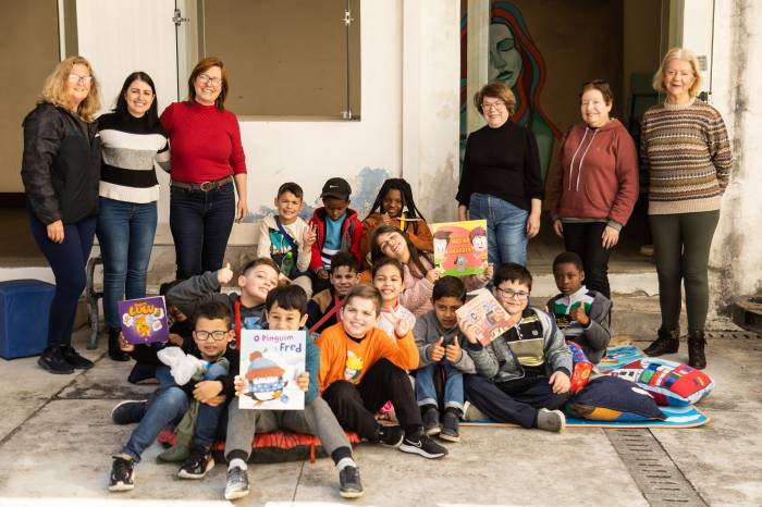 Alunos de seis e sete anos participaram da atividade que integra o projeto Ponto de Leitura da Secult