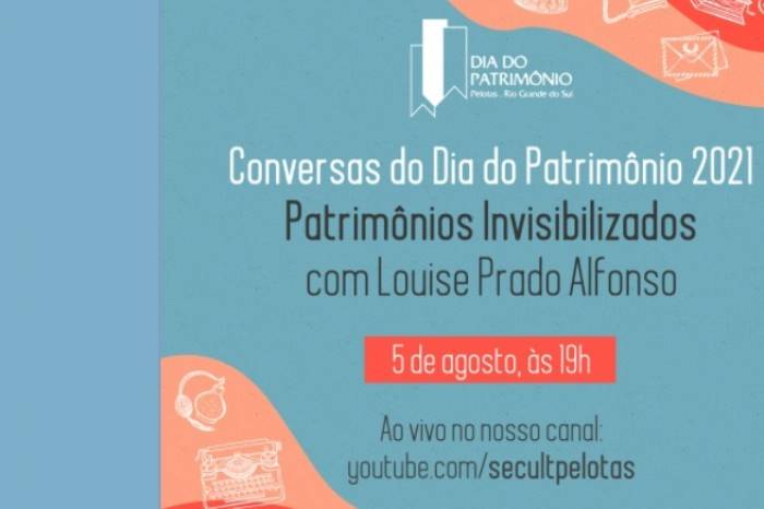 Sábado (7) é o último dia de inscrição para participar do Dia do Patrimônio 2021, que ocorrerá em 13, 14 e 15 de agosto