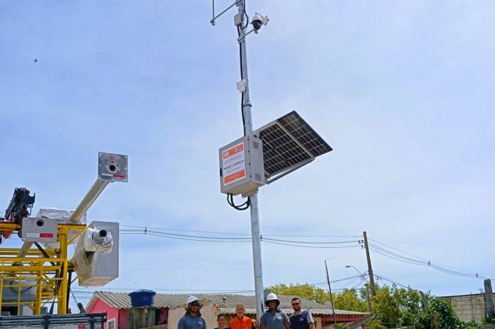 É a primeira do tipo no município. Previsão de que entre em operação até o fim do ano, promovendo avanços em termos de proteção nos casos de eventos climáticos extremos