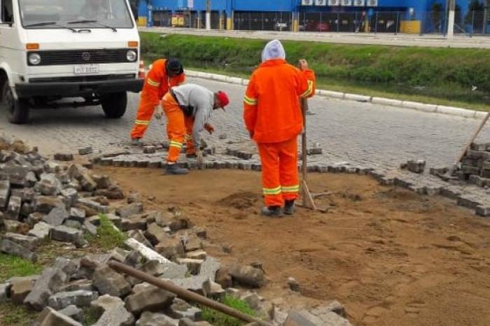 Melhorias foram feitas no prolongamento da Avenida, na entrada do Navegantes