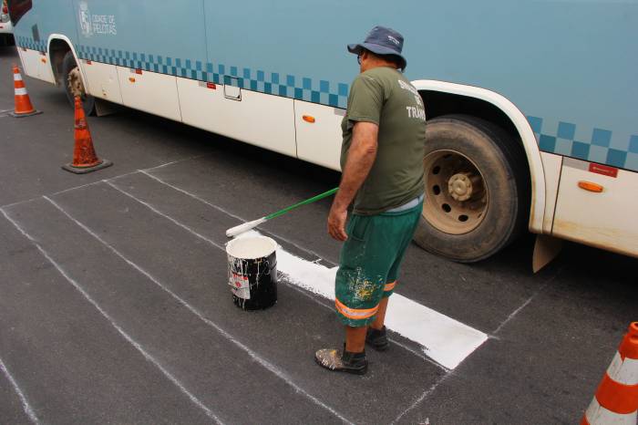 Ruas Tiradentes, Voluntários da Pátria e General Neto passarão por revitalização da pintura de sinalização