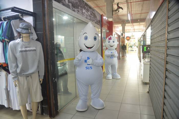 Atividade deu muito certo na segunda-feira e Secretaria de Saúde optou por reeditar a iniciativa no centro comercial popular