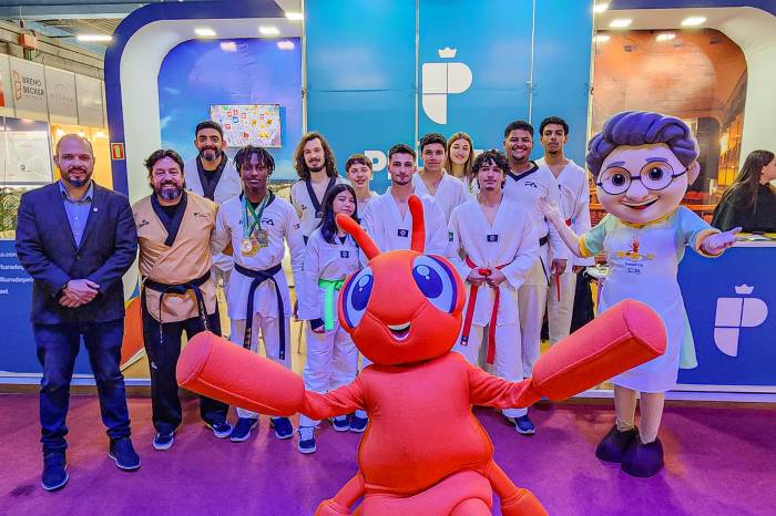 Taekwondo ganhou espaço no estande da prefeitura