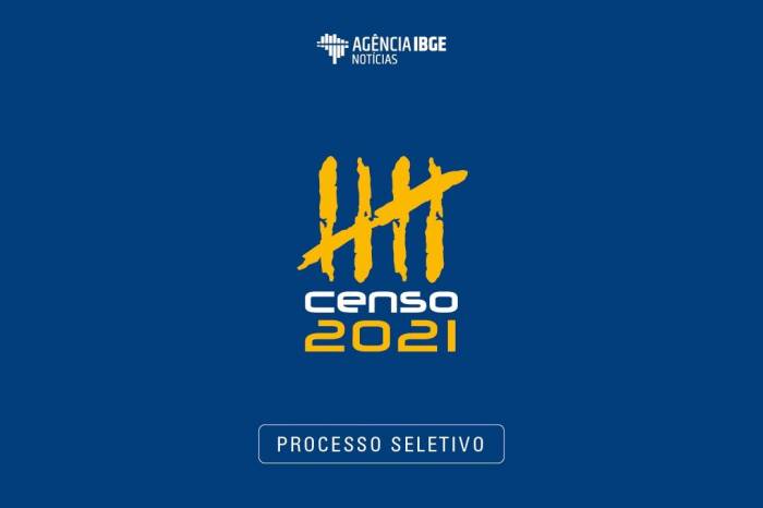 Inscrições vão até 15 de março para agentes censitários, e 19 de março para recenseadores