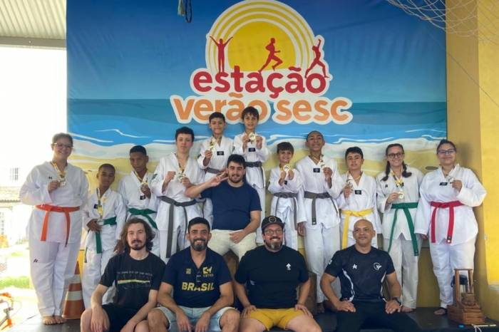 Todos os atletas do projeto inscritos na competição subiram ao pódio