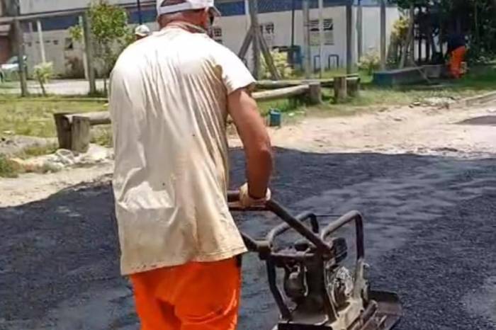 Também teve continuidade a reperfilagem em trecho da General Osório