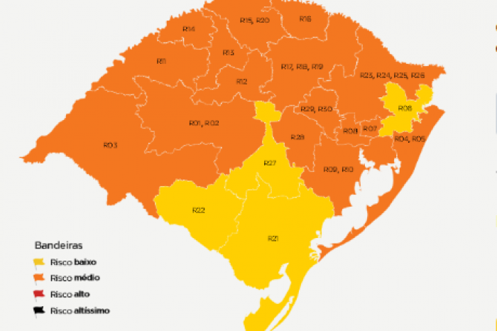 A nova classificação é resultado do número reduzido de internações e do controle da expansão do vírus Sars - CoV-2 no município