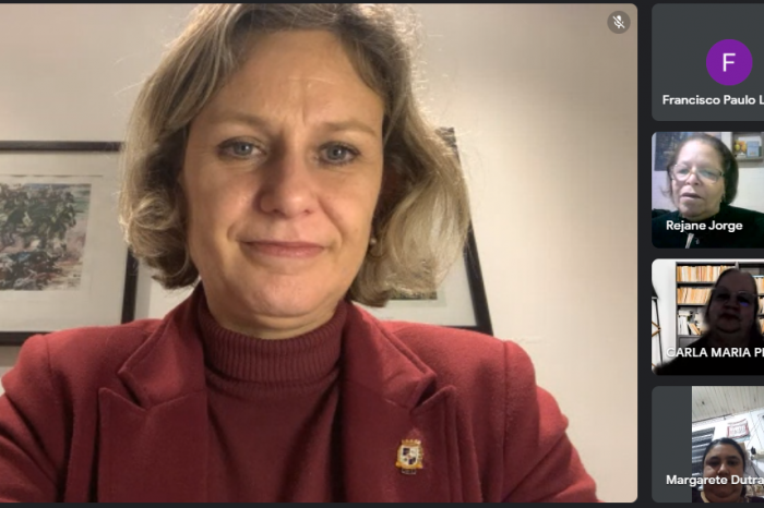 Iniciativas desenvolvidas pela Prefeitura que tem como objetivo a promoção da cultura da paz em Pelotas foram apresentadas por Paula Mascarenhas na ocasião
