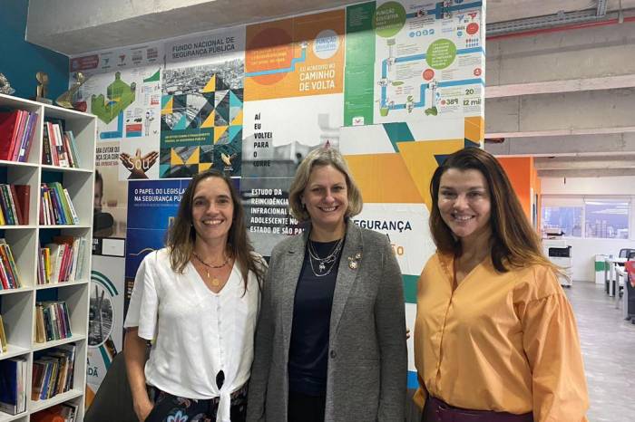 Em reunião com representantes do Instituto Sou da Paz, também foram compartilhadas novas ideias de ampliação do Pacto Pelotas pela Paz