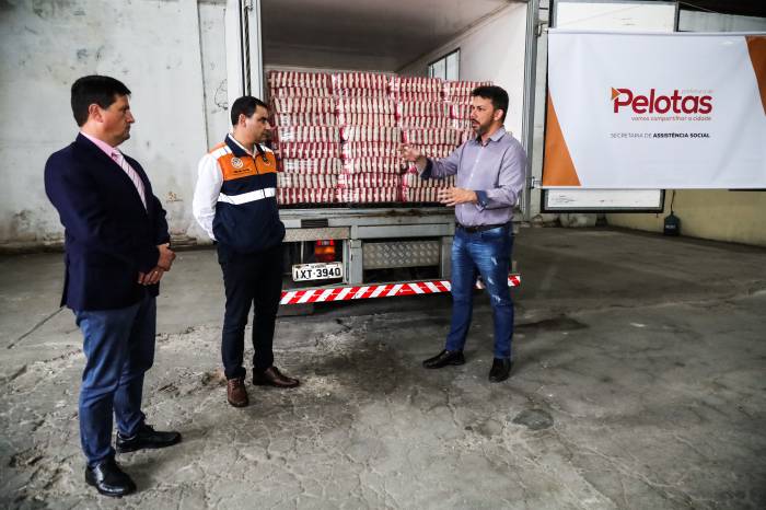 Através da Defesa Civil estadual, Pelotas foi beneficiada com uma tonelada de arroz, que será distribuída pela Secretaria de Assistência Social à população vulnerável atendida