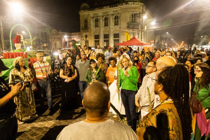 A caminhada percorreu ruas da cidade pelo 33° ano consecutivo