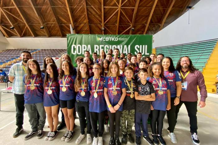 Projeto da Prefeitura oferece aulas gratuitas de taekwondo e conseguiu o bicampeonato de equipes