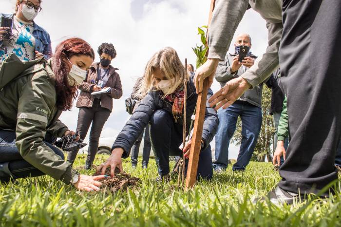 Prefeita Paula Mascarenhas participou das atividades que buscam conscientizar a população sobre a importância da preservação ambiental, dentro do programa Ciclo Verde Pelotas