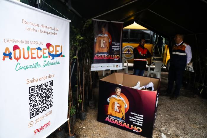 Campanha do Agasalho e Alimentos deste ano teve 16 pontos de coleta espalhados pela cidade