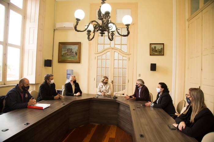 O deputado estadual e secretário do Meio Ambiente, Luiz Henrique Viana, e da presidente da Fepam/RS, Marjorie Kauffmann, visitaram a cidade em alusão à Semana do Meio Ambiente