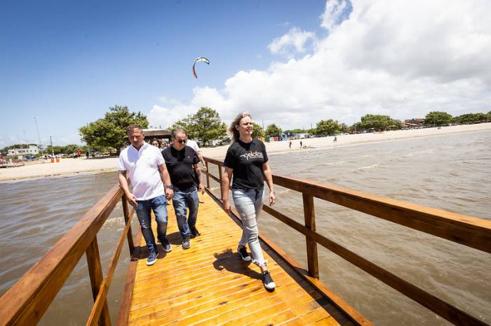Com toda a estrutura nova, após destruição provocada pela crise climática de maio, Trapiche é reintegrado às atrações turísticas do Laranjal