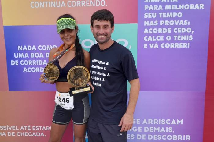 Janise percorreu 42 quilômetros na prova realizada na capital gaúcha