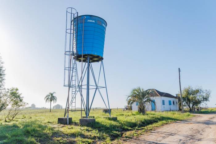 Estrutura tem capacidade de armazenar 20 mil litros de água