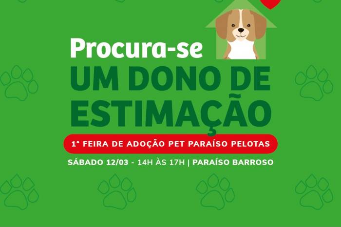 Parceria da Prefeitura com o Supermercado Paraíso promove evento que possibilitará adoções responsáveis