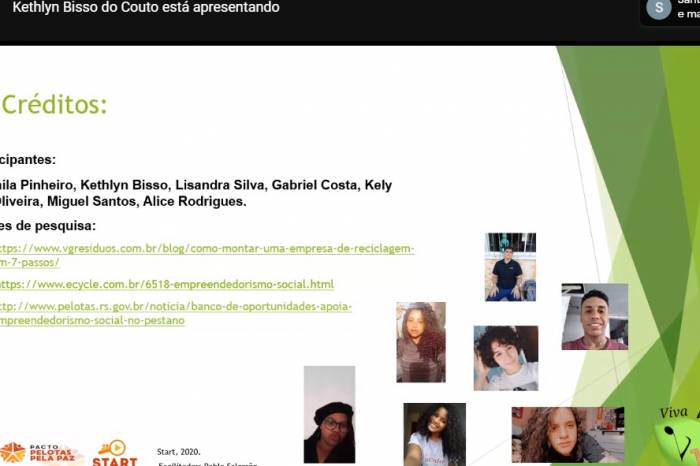 Propostas de empresas foram apresentadas como trabalho final do curso online desenvolvido pelo Pacto Pelotas Pela Paz