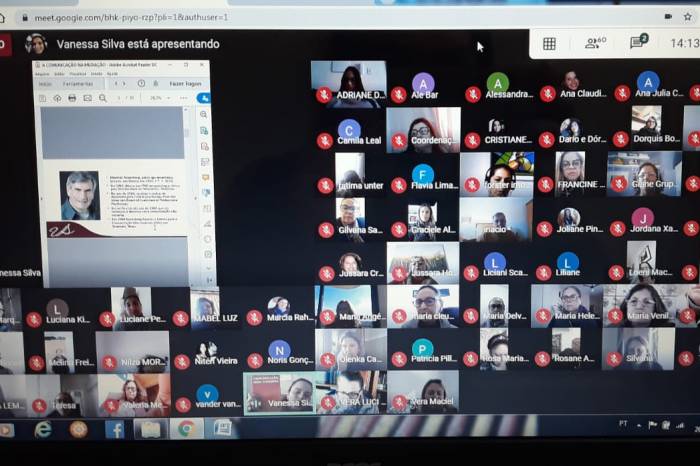 Encontros online, promovidos pela Prefeitura com o apoio do Cejusc, buscam discutir o autocuidado de educadores e funcionários das escolas