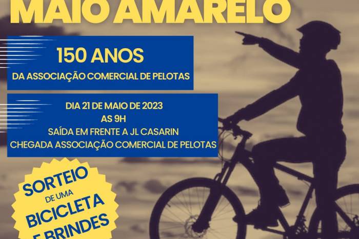 Atividade é comemorativa ao mês de conscientização contra perdas no trânsito e em homenagem aos 150 anos da Associação Comercial de Pelotas