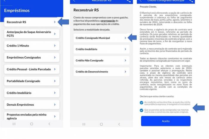 Servidores municipais que desejarem a prorrogação das operações de crédito consignado devem aderir via aplicativo do Banrisul