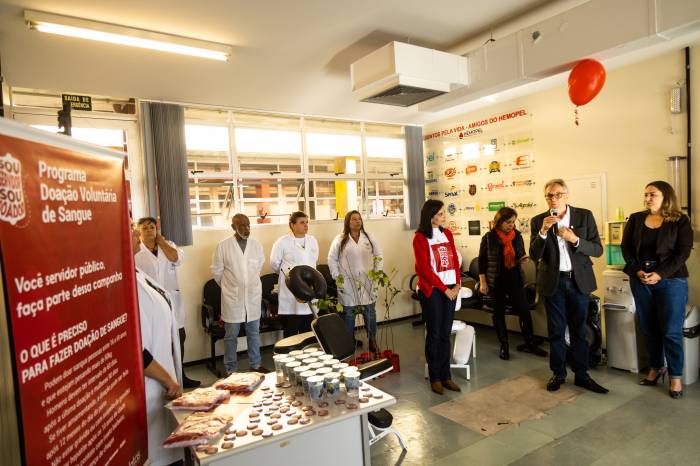 Vice-prefeito Idemar Barz participou de lançamento da Campanha de doação de sangue será desenvolvida durante todo o mês de junho