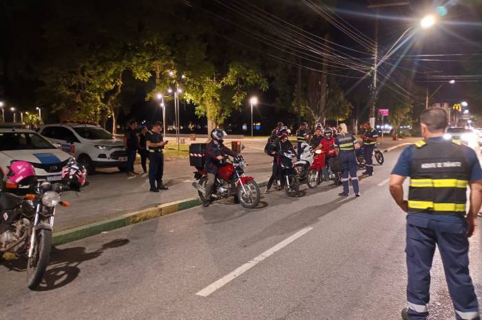 Durante as fiscalizações, ocorreu uma prisão em flagrante devido a tentativa de fuga