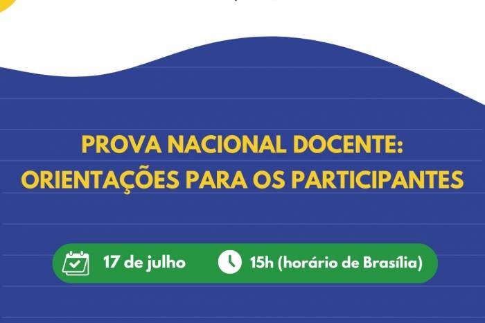 Evento será transmitido às 15h, pelos canais do MEC e do Conviva Educação no YouTube