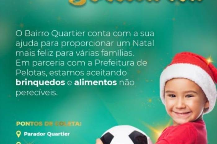 Doações serão destinadas para abrigos, Cras e Creas de Pelotas