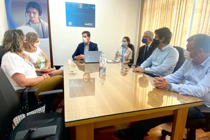 Paula conheceu a sede do Instituto Brasileiro de Saúde Ensino Pesquisa e Extensão para o Desenvolvimento Humano (IB Saúde) e o novo sistema de gestão da organização