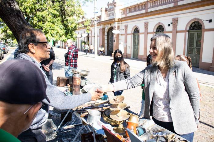 Paula Mascarenhas participou de atividades no Mercado Central