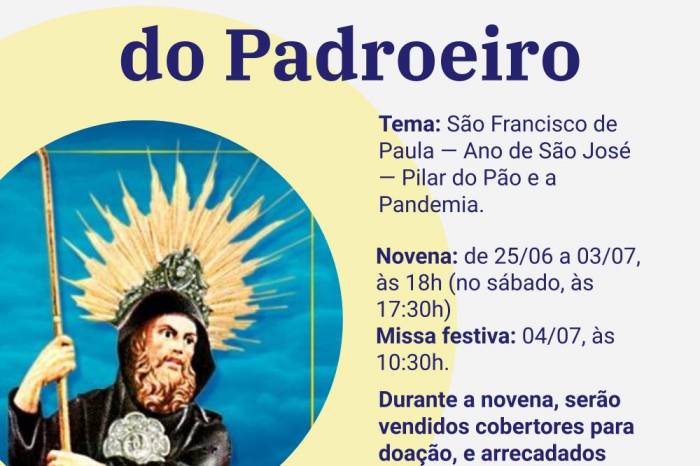 Programação em homenagem a São Francisco de Paula começa com novena, nesta sexta-feira (25), e encerra com missa de Dom Jacinto Bergmann, no dia 4