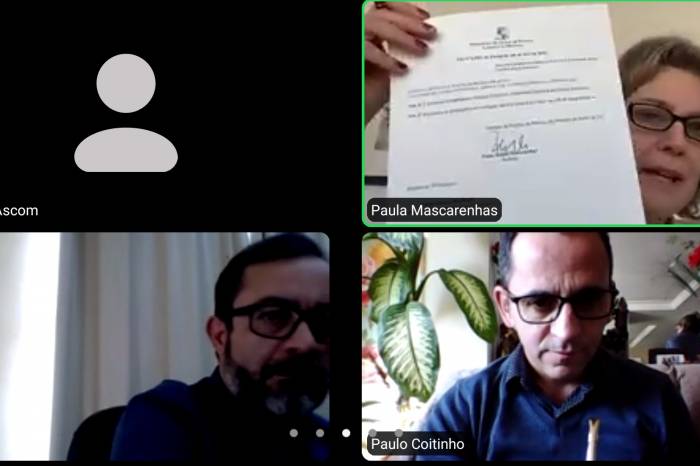 Em reunião virtual com vereadores, Paula destacou a importância para economia da cidade. Outros cinco projetos foram assinados no evento