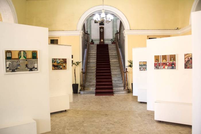 Obras do artista Geraldo Parcio Ribeiro ficarão expostas no saguão da Prefeitura durante o mês de julho