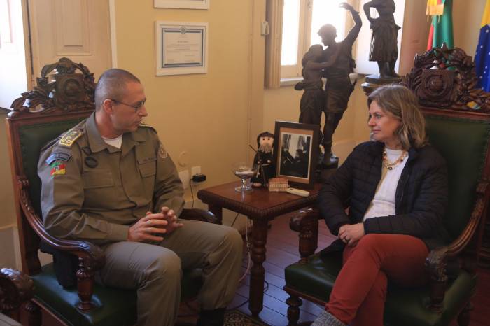 Com uma série de agendas em Pelotas, coronel Feoli visitou a chefe do Executivo