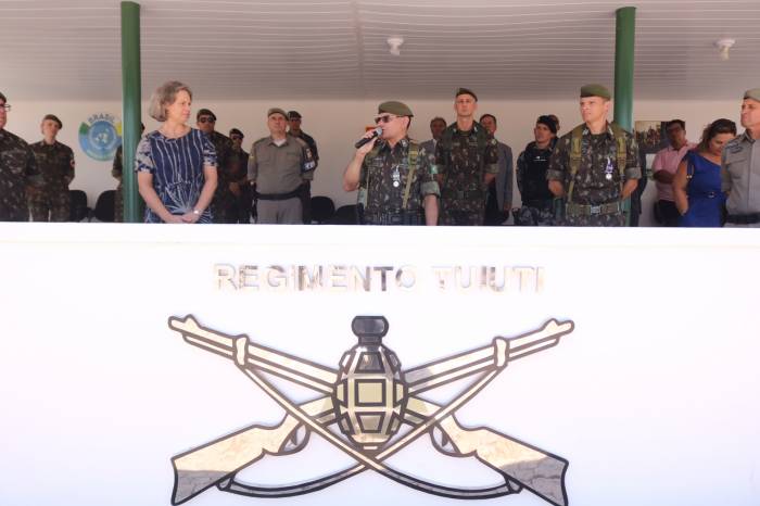 Solenidade na sede do Regimento Tuiuti marcou a data e também a despedida de militares do serviço obrigatório de 2022
