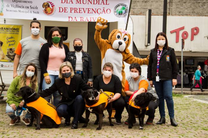 A atividade é alusiva ao Dia Mundial contra a Raiva, celebrado em 28 de setembro