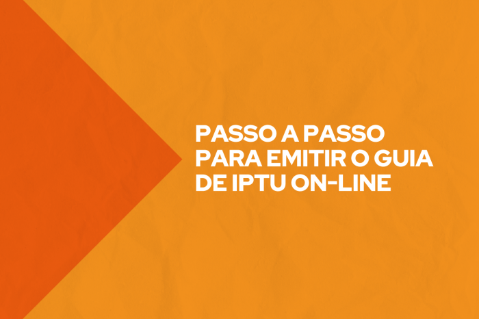 Confira o tutorial de acesso à sessão do IPTU no site do Município