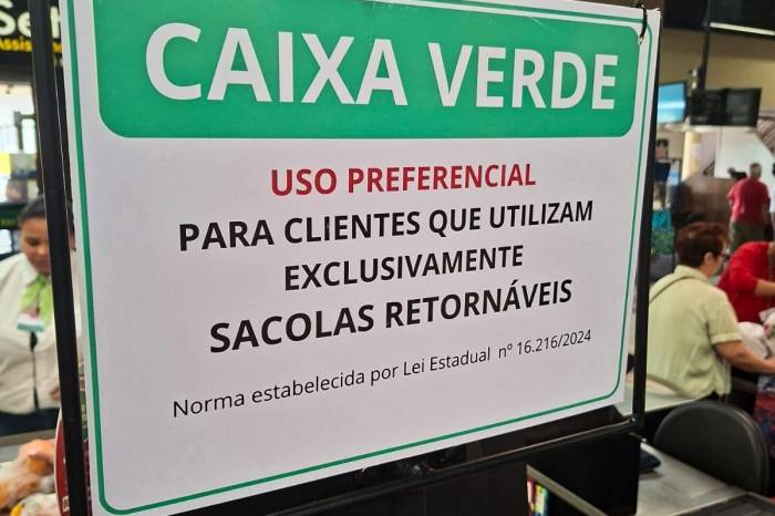 Procon confirma funcionamento de caixas preferenciais a quem utiliza ‘ecobags’ nos supermercados e afins